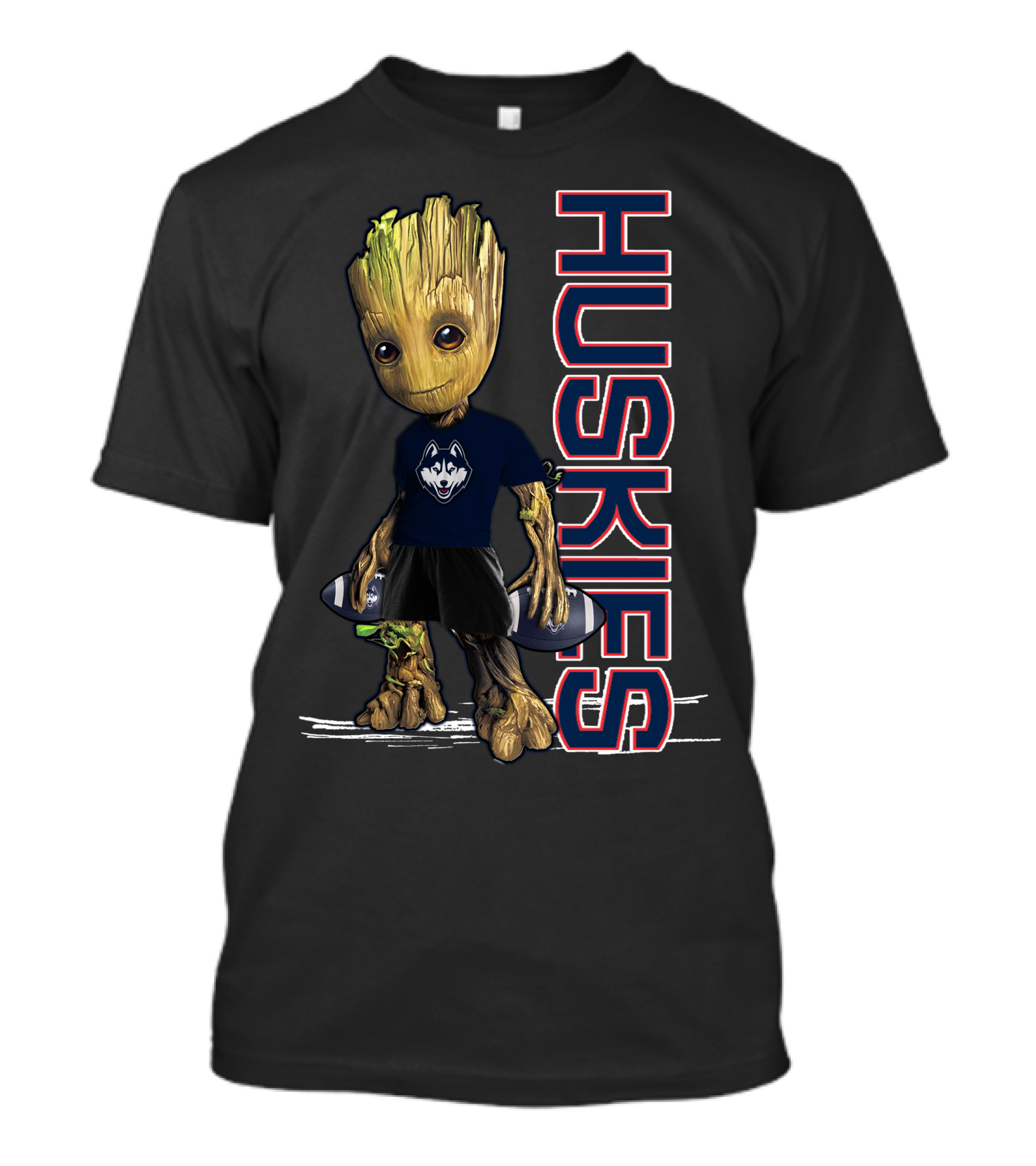 Groot Huskies UConn Football Fan T-Shirt