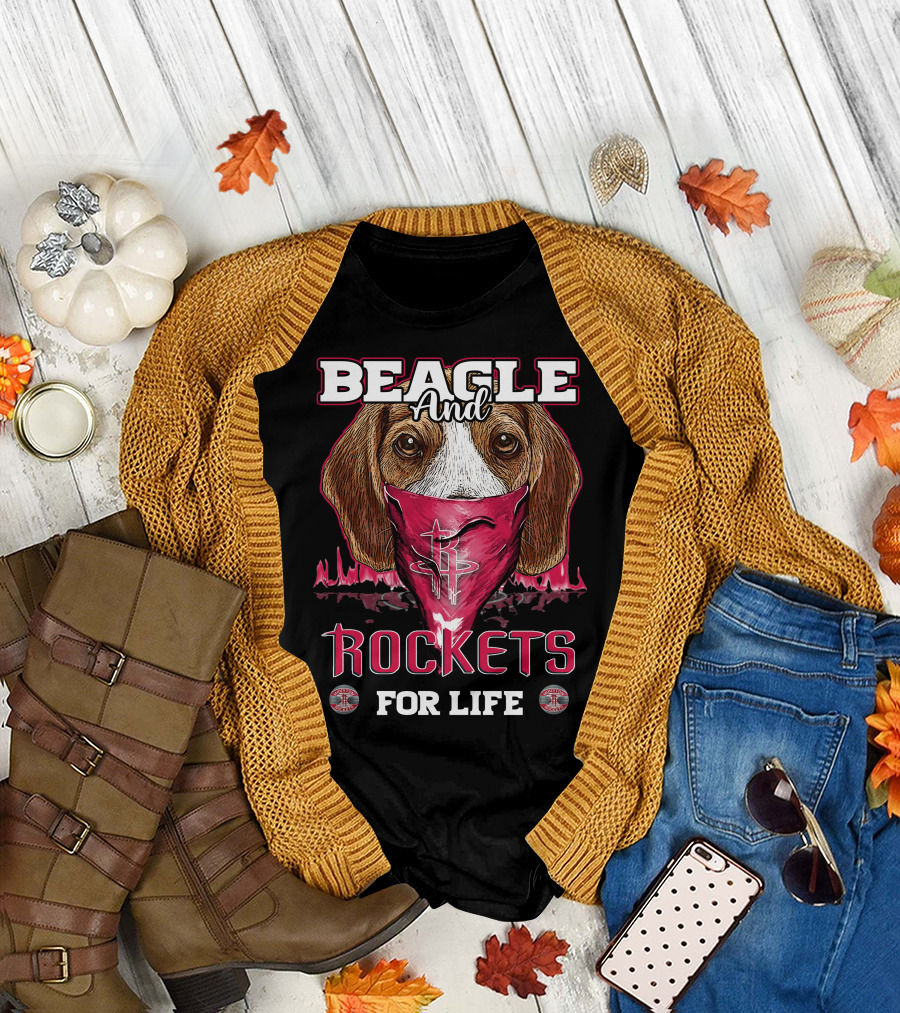 Beagle And Rockets For Life Houston Rockets T-Shirt