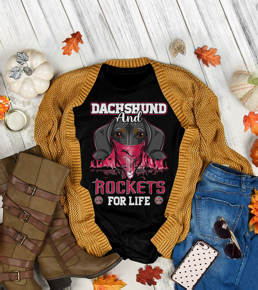 Dachshund and Rockets for Life T-Shirt