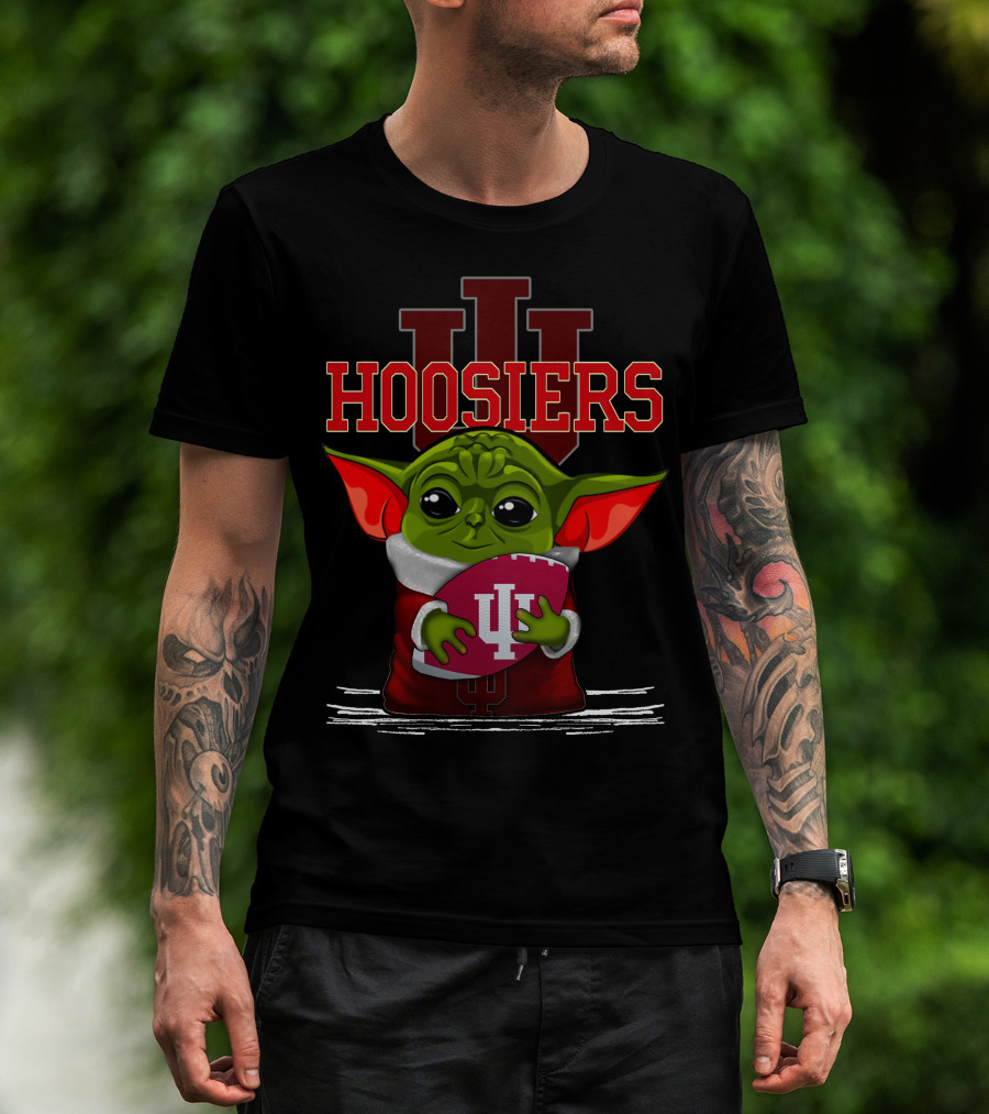 Yoda Hoosiers Indiana IU Football T-Shirt