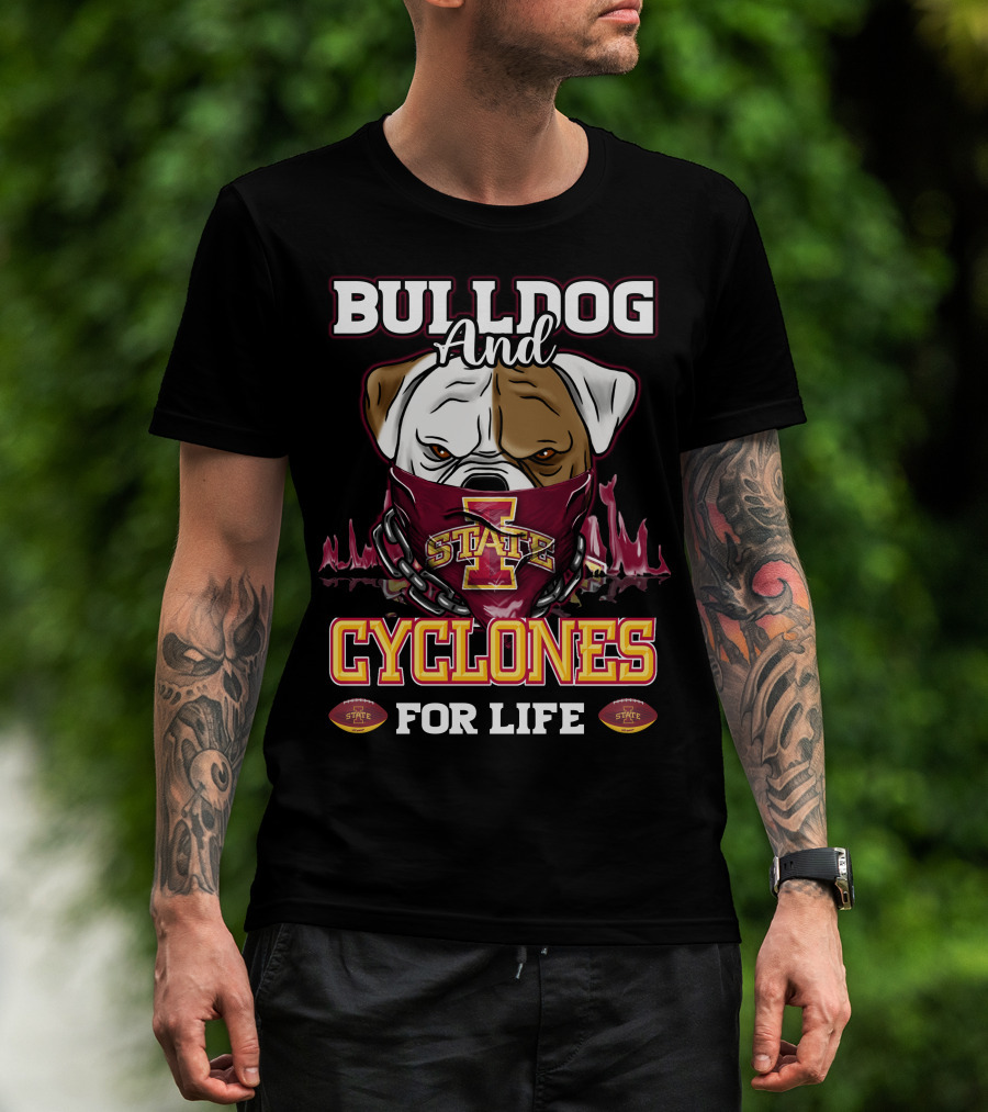 Bulldog And Cyclones For Life State T-Shirt