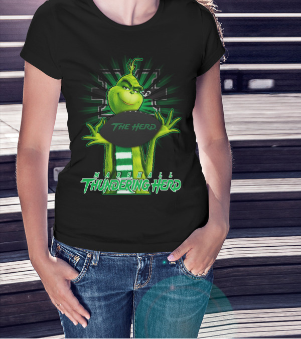 Marshall Thundering Herd Grinch The Herd T-Shirt