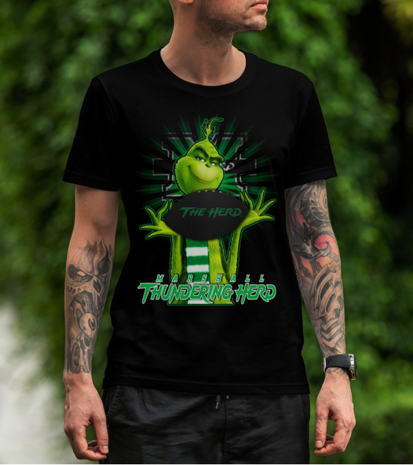 Marshall Thundering Herd Grinch The Herd T-Shirt
