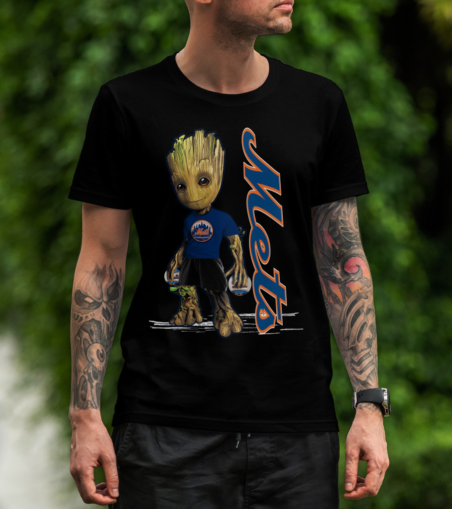 Groot Mets Baseball Fan New York Mets T-Shirt