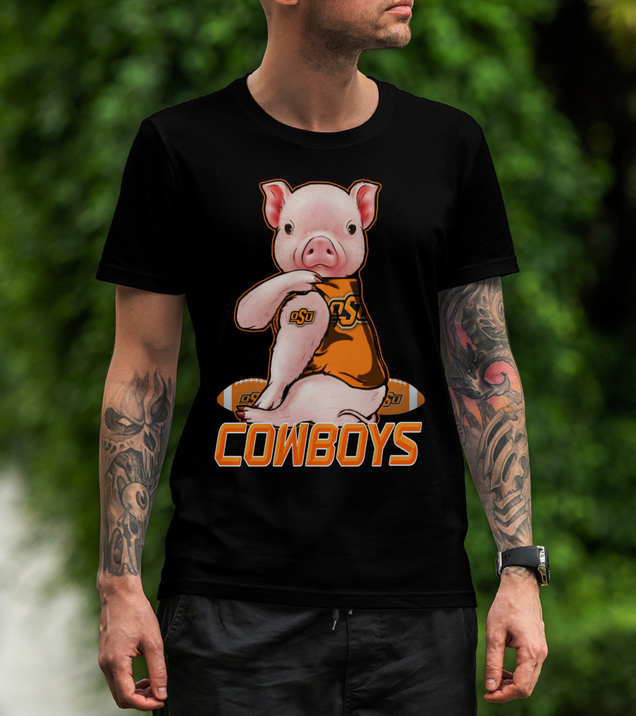 OSU Pig Cowboys Football Oklahoma State T-Shirt
