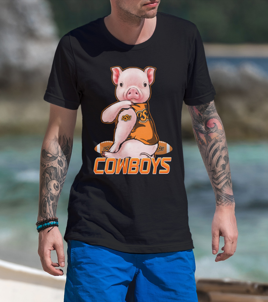 OSU Pig Cowboys Football Oklahoma State T-Shirt