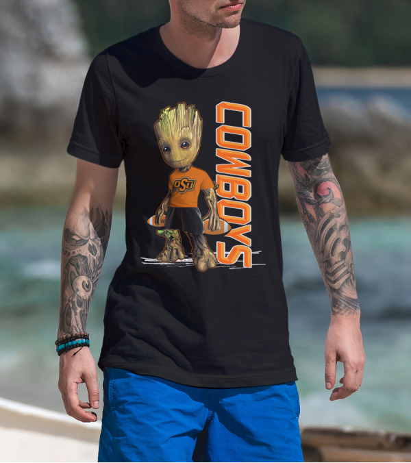 Groot OSU Cowboys Football Fan T-Shirt