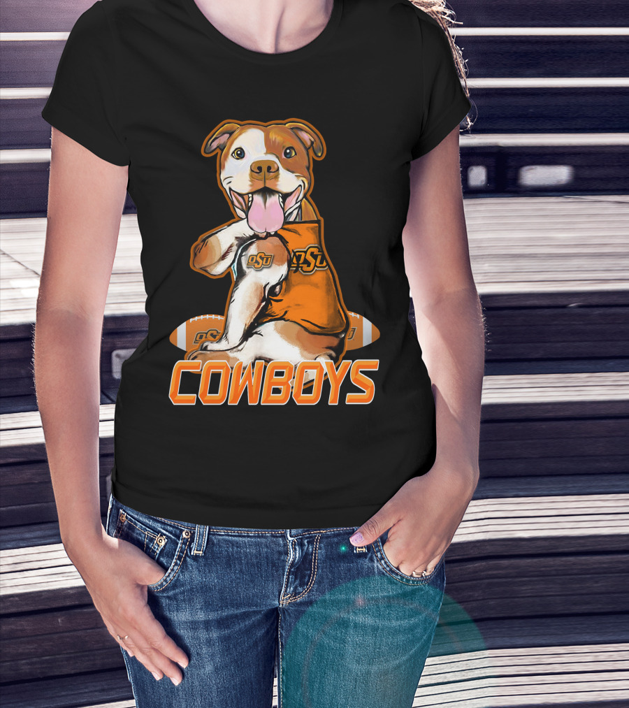 Pittbull OSU Cowboys Football Team Spirit T-Shirt