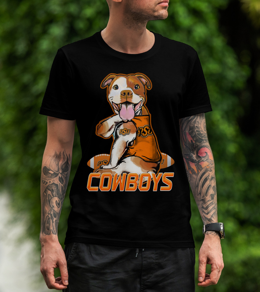 Pittbull OSU Cowboys Football Team Spirit T-Shirt