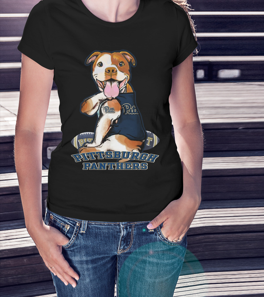 Pittbull Pitt Pittsburgh Panthers Football T-Shirt