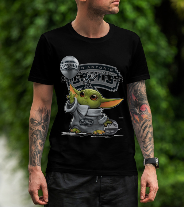 San Antonio Spurs Yoda Character T-Shirt