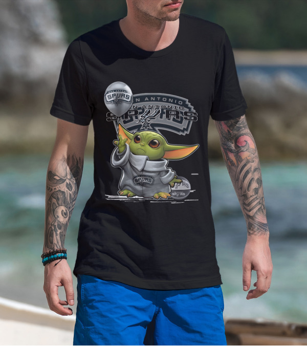 San Antonio Spurs Yoda Character T-Shirt