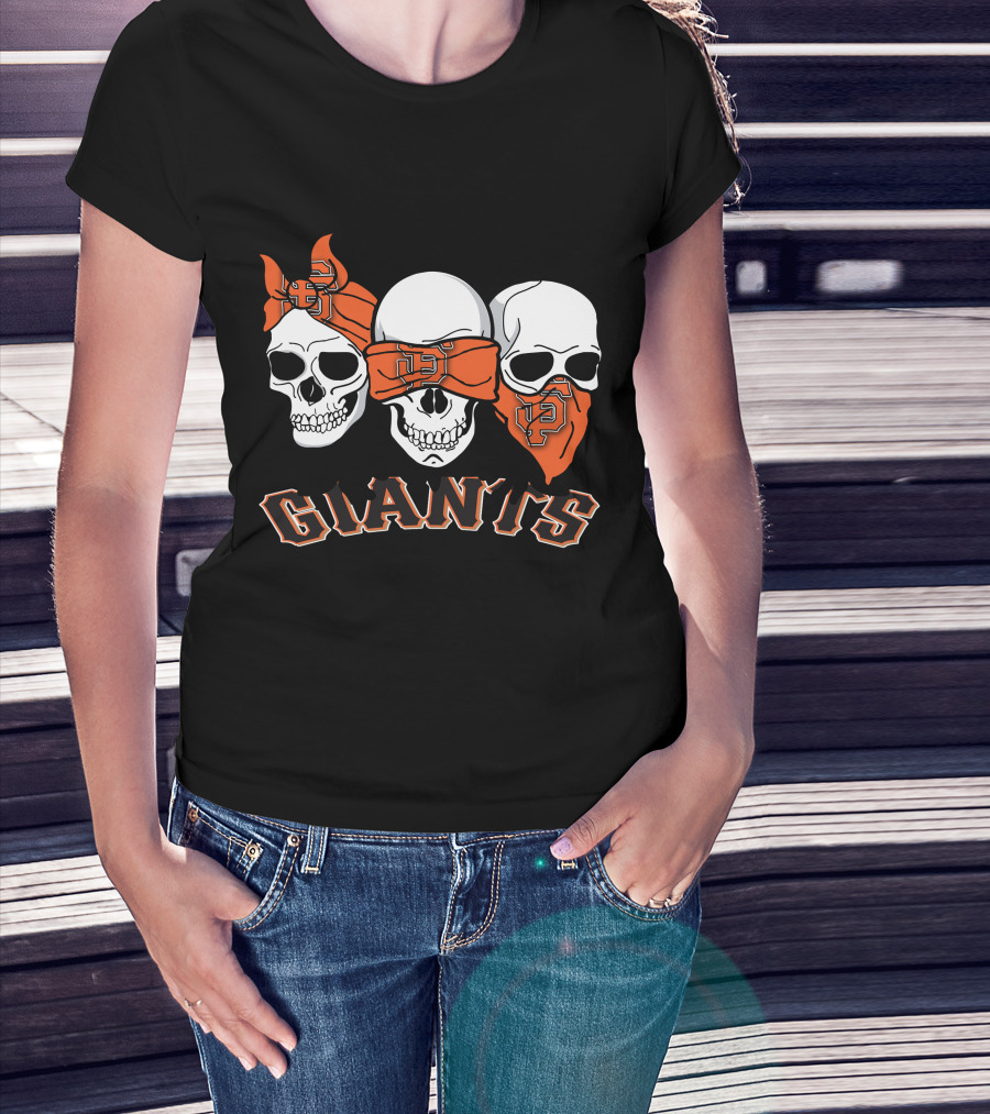 3 Skull Giants Bandana San Francisco T-Shirt