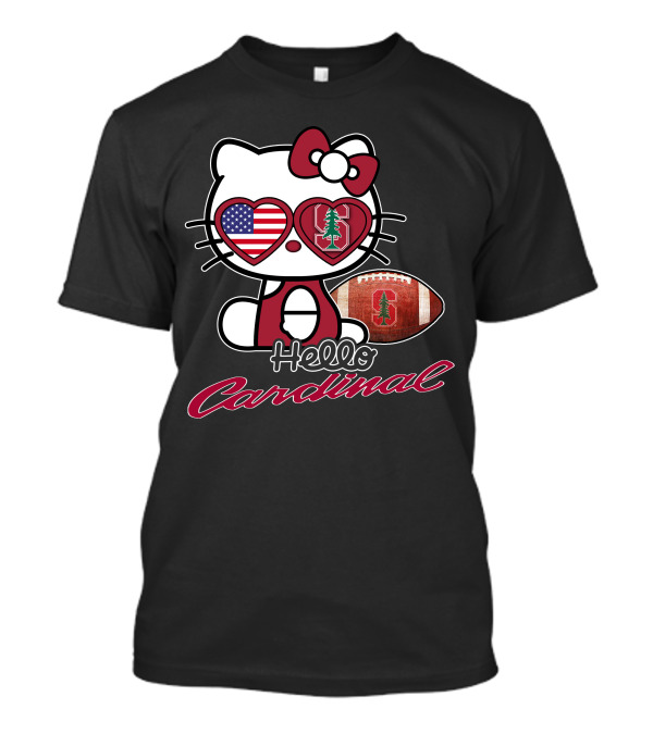 Hello Kitty Stanford Cardinal Football USA T-Shirt