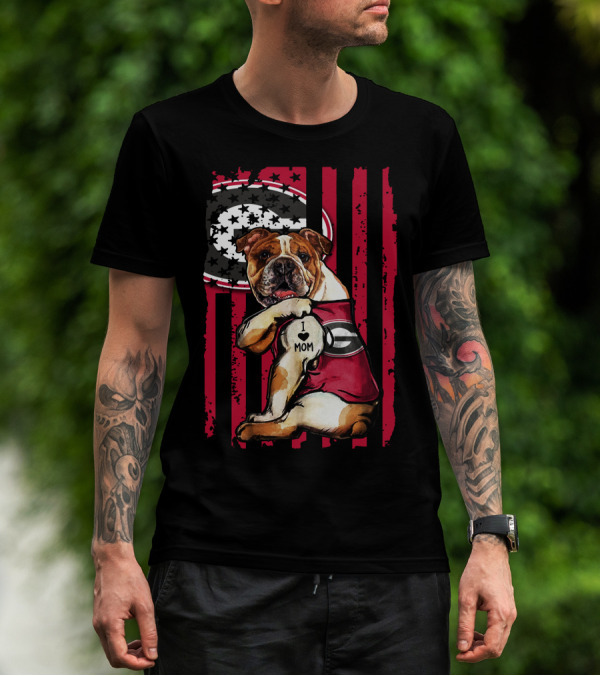 I ♥ Mom Georgia Bulldogs Bulldog Football Pride T-Shirt