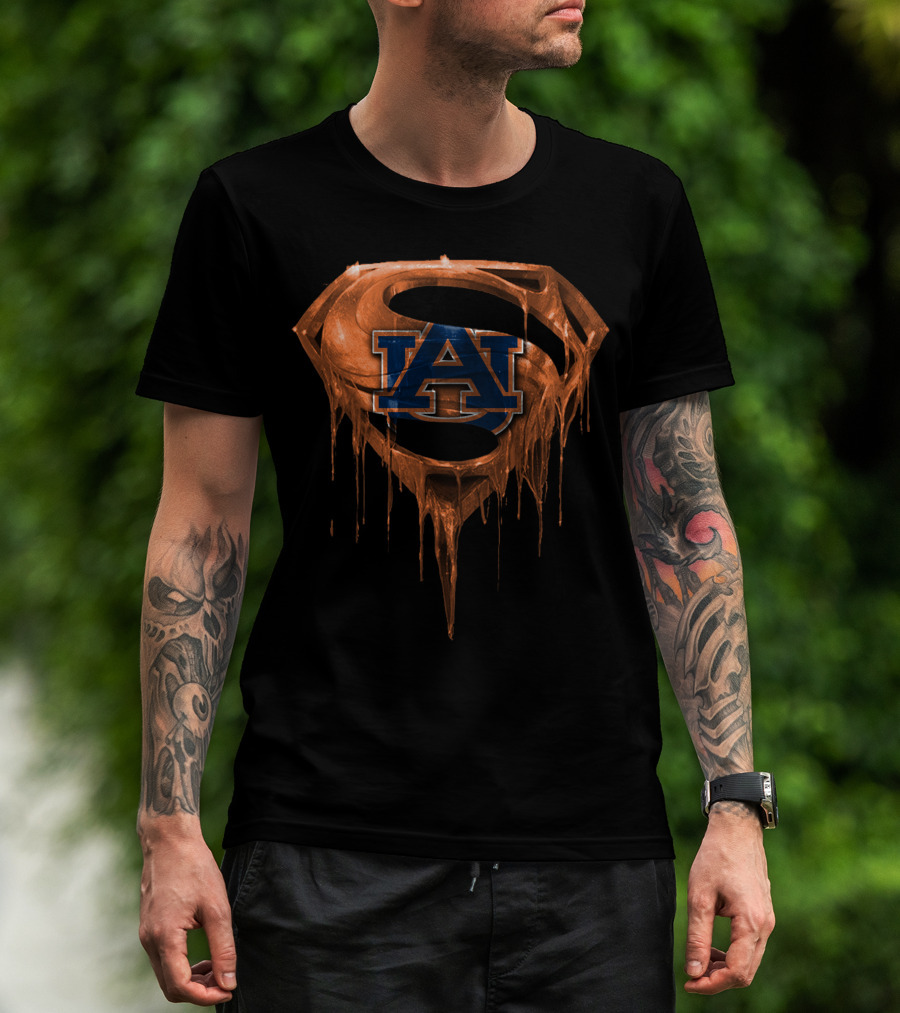 Auburn Tigers Superman Logo Spm T-Shirt