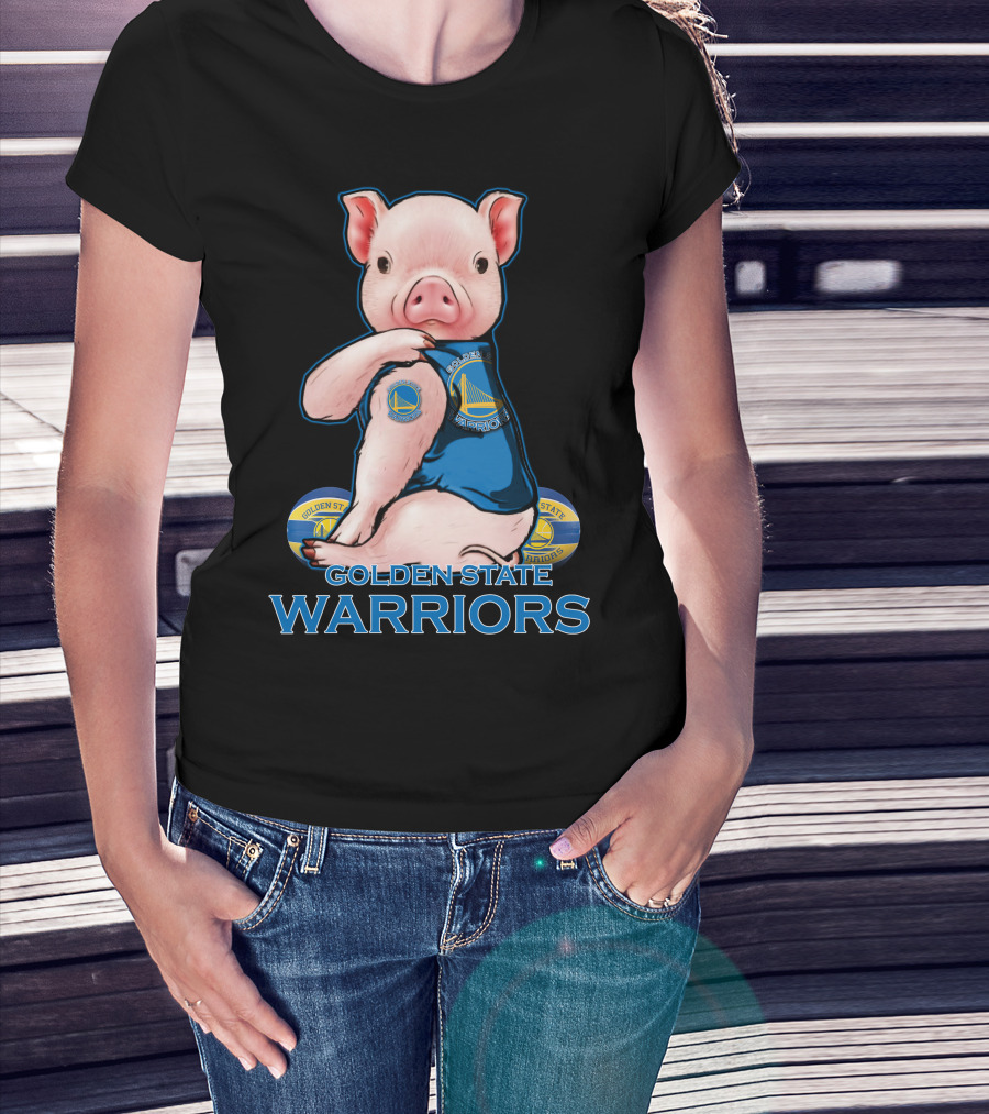 Golden State Warriors Pig Basketball Team Fan T-Shirt