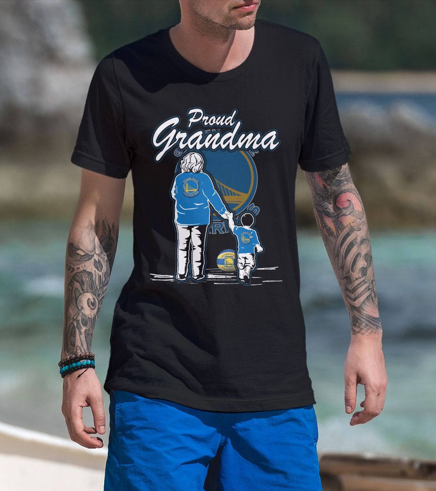 Proud Grandma Golden State Warriors Family Bond T-Shirt