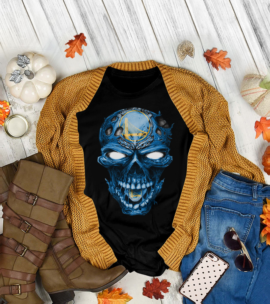Skull Golden State Warriors NBA T-Shirt