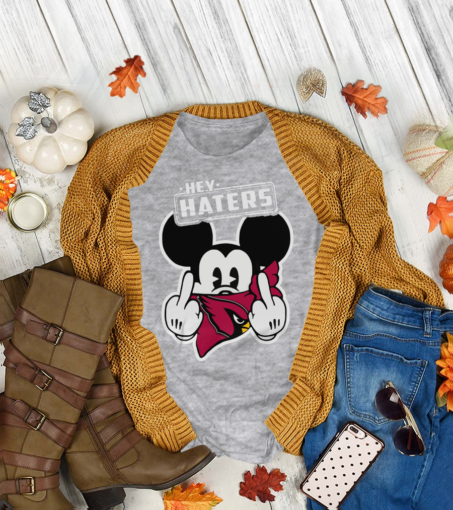 Hey Haters Mickey Arizona Cardinals T-Shirt