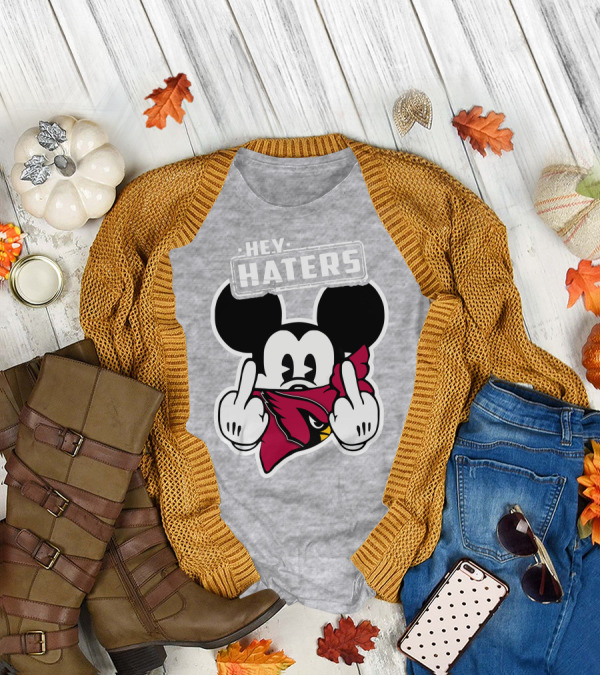 Hey Haters Mickey Arizona Cardinals T-Shirt