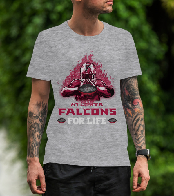 Atlanta Falcons For Life Football Player Armor T-Shirt