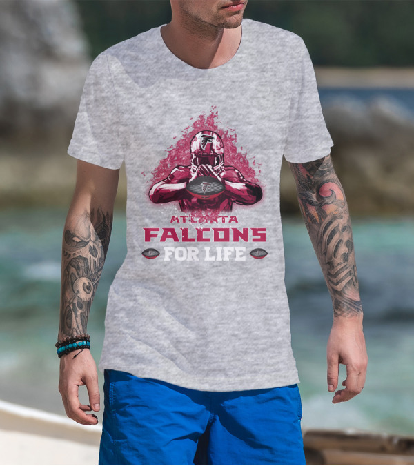 Atlanta Falcons For Life Football Player Armor T-Shirt