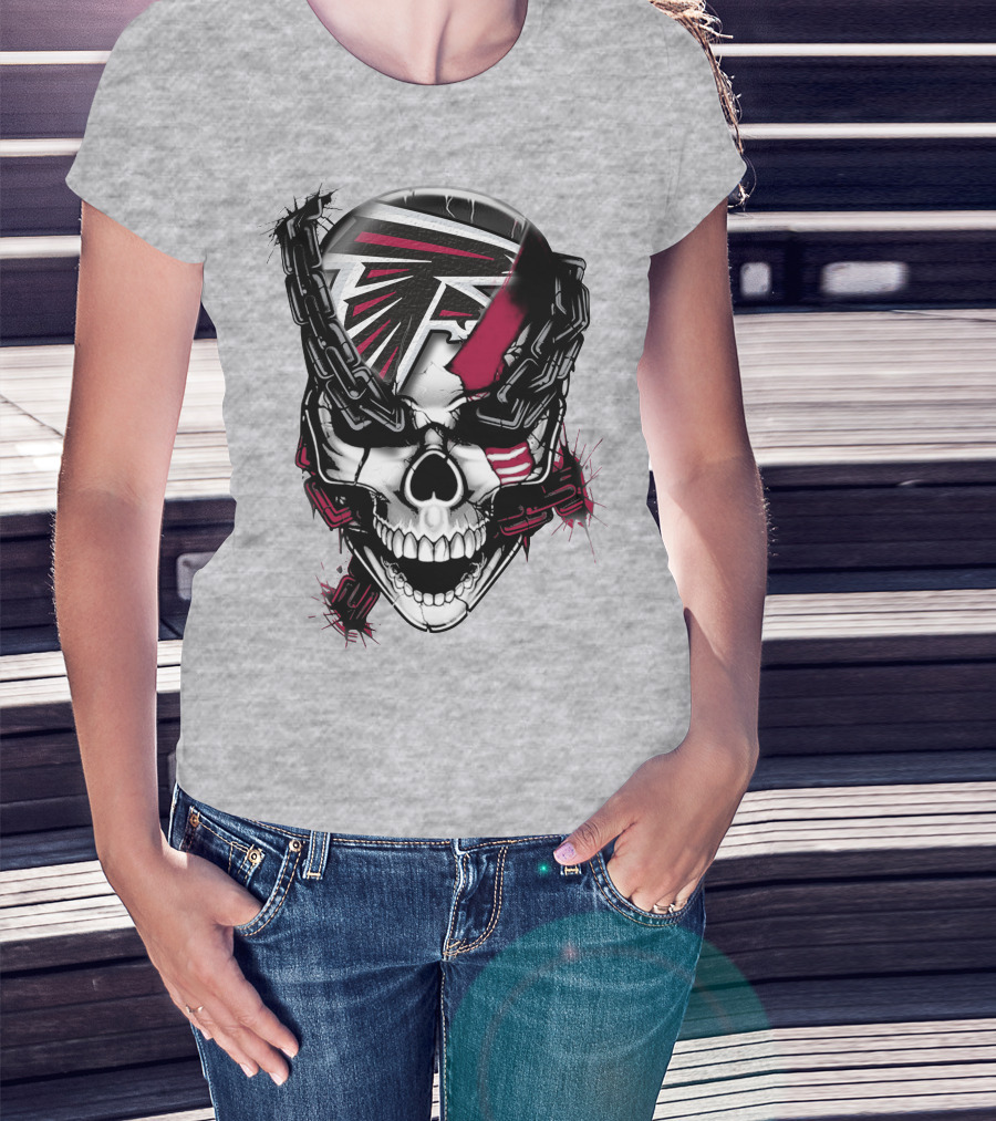 Atlanta Falcons Skull Chain T-Shirt