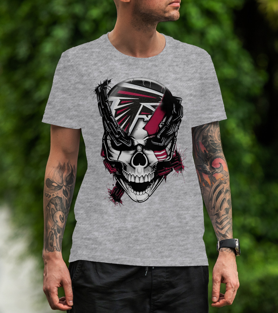 Atlanta Falcons Skull Chain T-Shirt