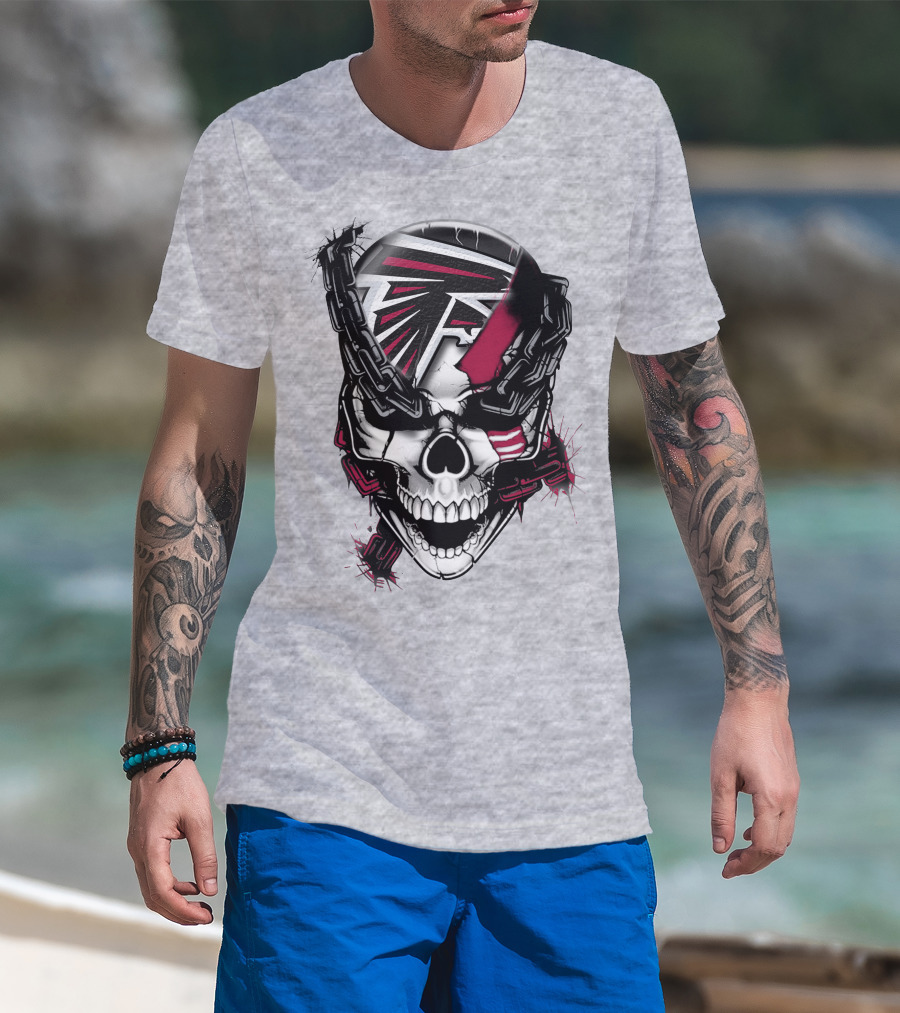 Atlanta Falcons Skull Chain T-Shirt
