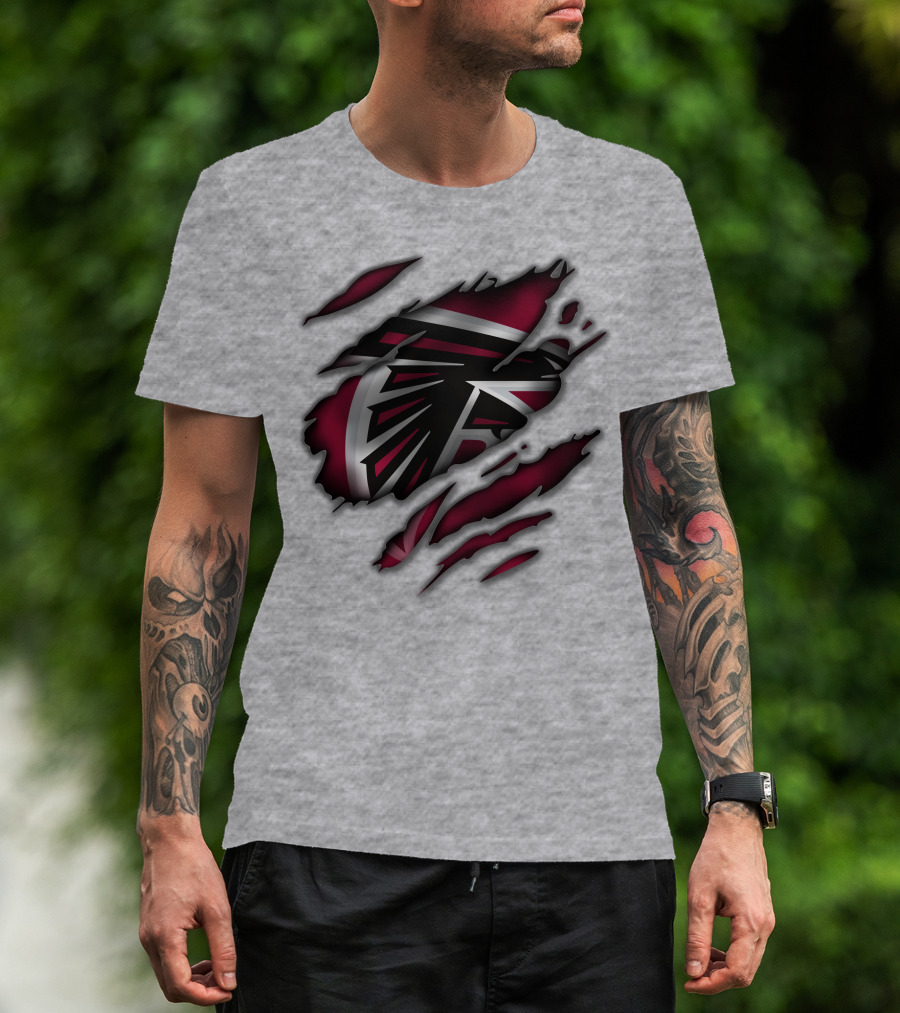 Atlanta Falcons Logo Claw Marks T-Shirt