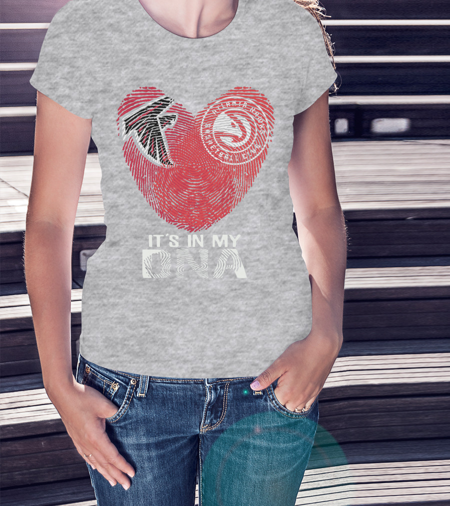 Atlanta Falcons It's In My Dna Heart T-Shirt