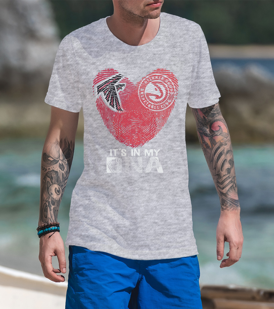 Atlanta Falcons It's In My Dna Heart T-Shirt