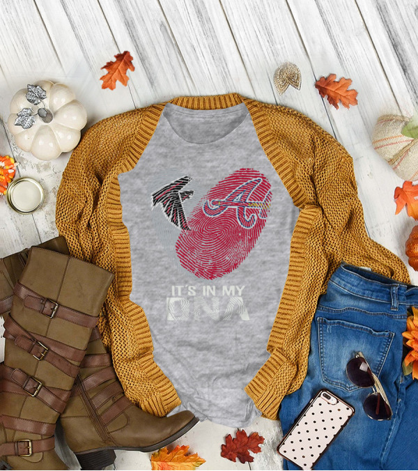 Atlanta Falcons Braves It's In My Dna T-Shirt