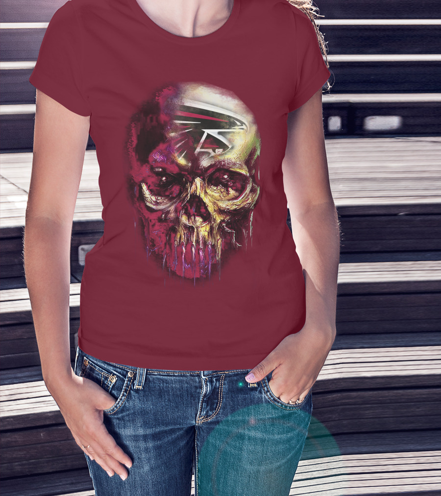 Atlanta Falcons Skull Art T-Shirt