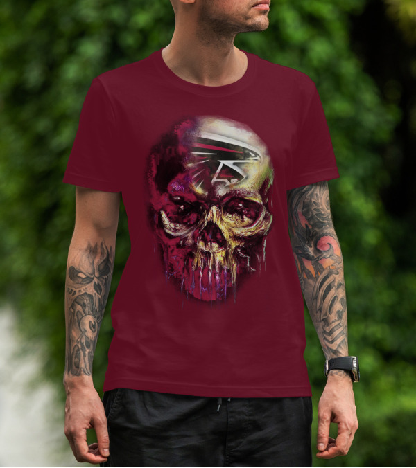 Atlanta Falcons Skull Art T-Shirt