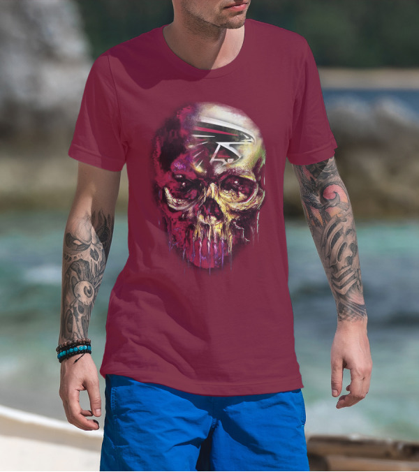 Atlanta Falcons Skull Art T-Shirt