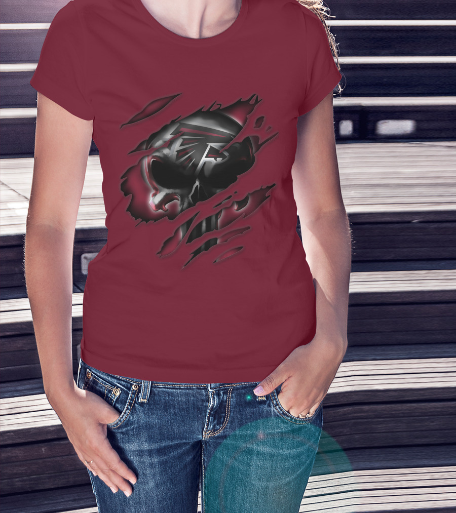 Atlanta Falcons Skull T-Shirt