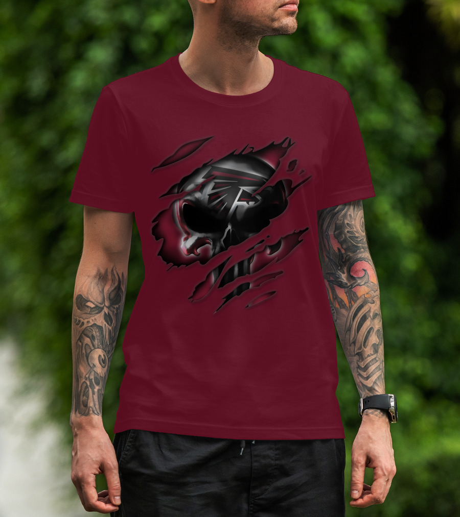 Atlanta Falcons Skull T-Shirt