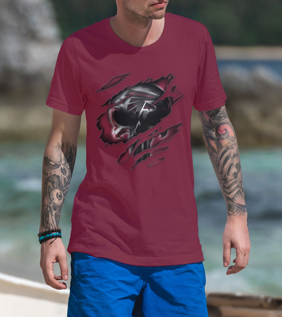 Atlanta Falcons Skull T-Shirt