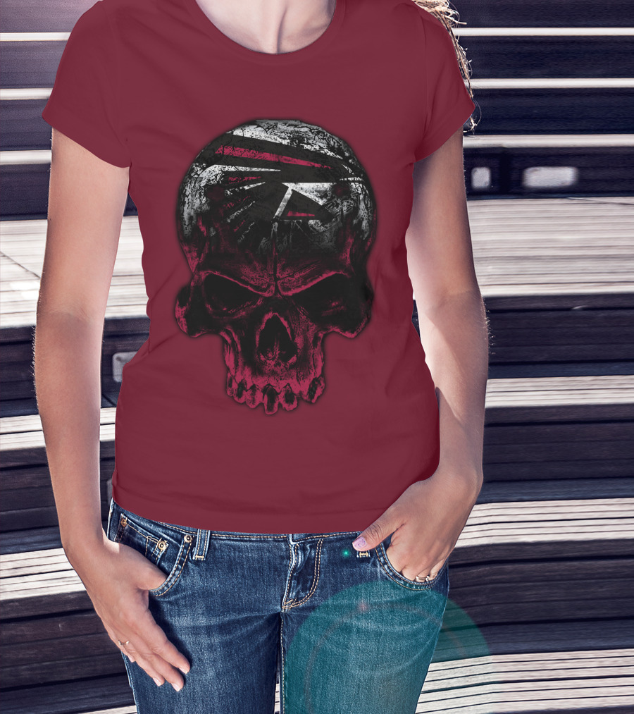 Atlanta Falcons Skull Emblem 67 T-Shirt