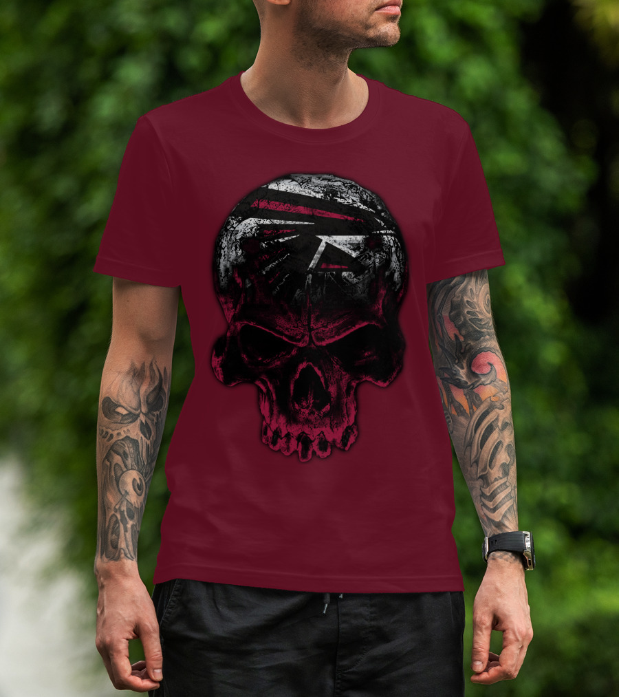 Atlanta Falcons Skull Emblem 67 T-Shirt