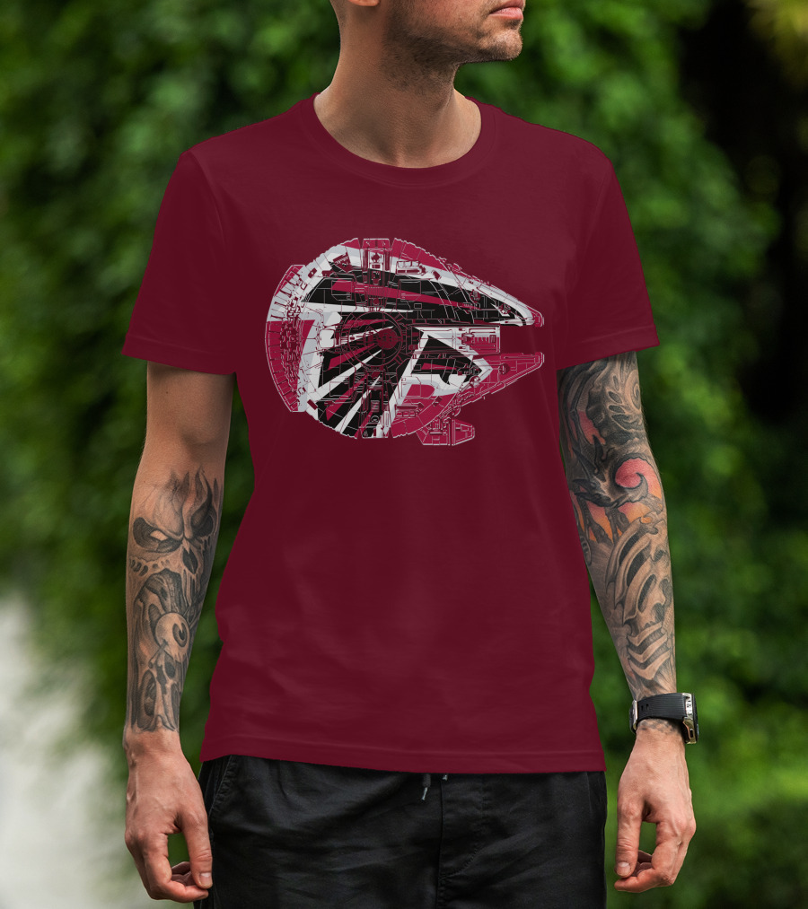 Atlanta Falcons Millennium Falcon 69 Spaceship T-Shirt