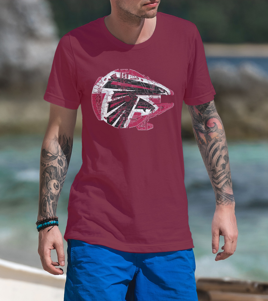 Atlanta Falcons Millennium Falcon 69 Spaceship T-Shirt