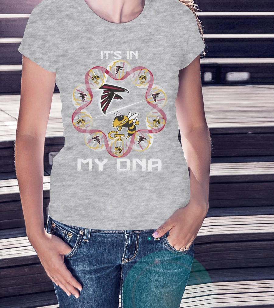 It's In My Dna Atlanta Falcons Georgia Tech T-Shirt
