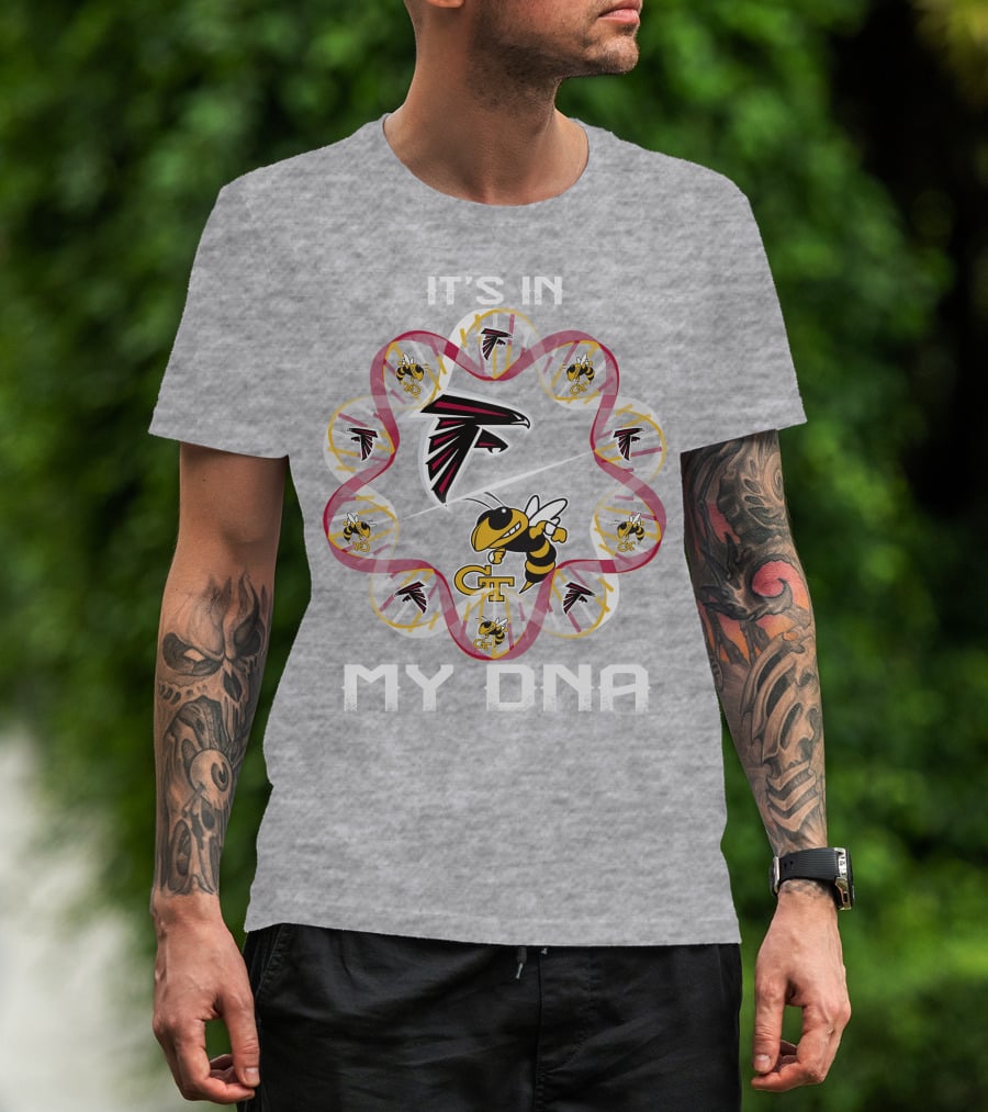 It's In My Dna Atlanta Falcons Georgia Tech T-Shirt