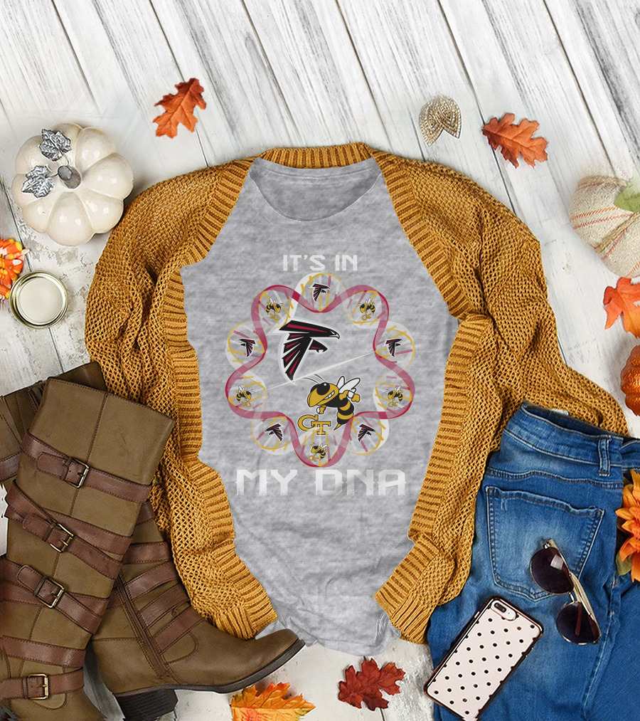 It's In My Dna Atlanta Falcons Georgia Tech T-Shirt