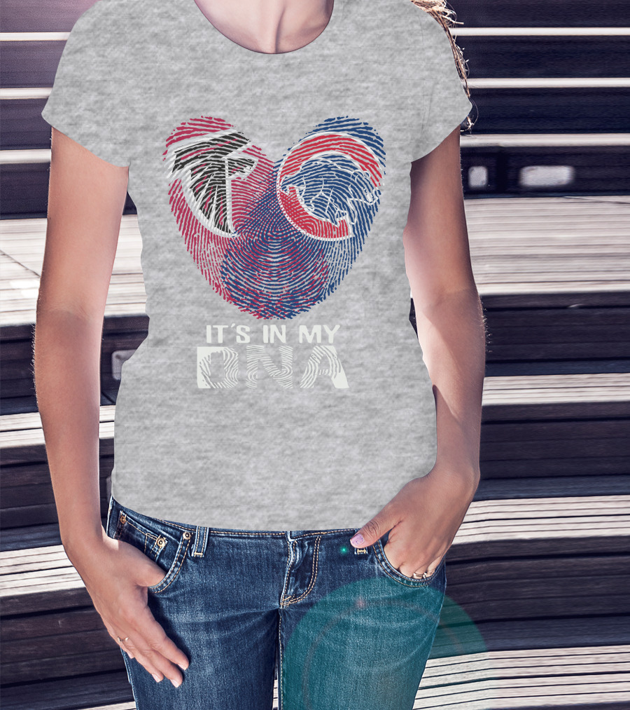 Atlanta Falcons Chicago Cubs It's In My Dna T-Shirt