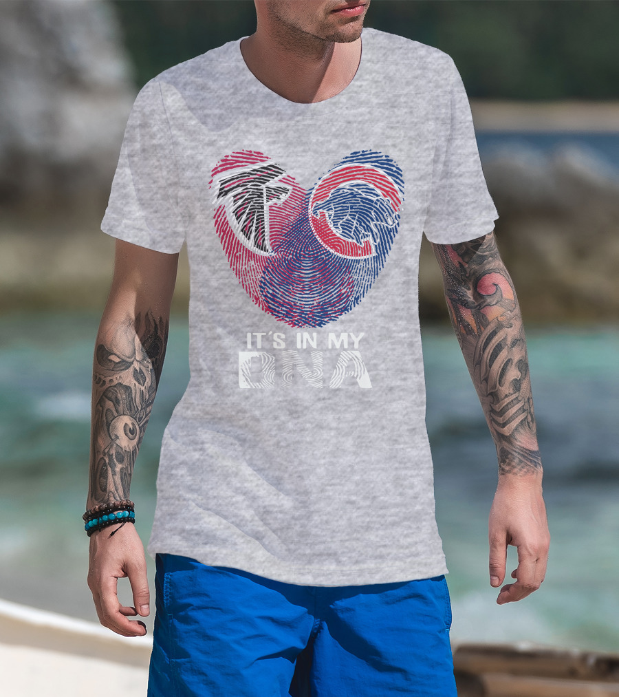 Atlanta Falcons Chicago Cubs It's In My Dna T-Shirt