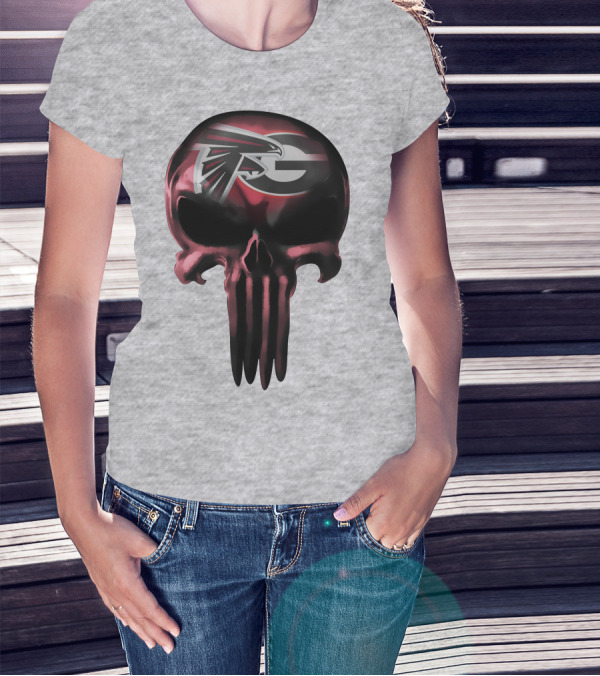 Atlanta Falcons G Logo Skull T-Shirt